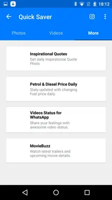 Quick Saver android App screenshot 6